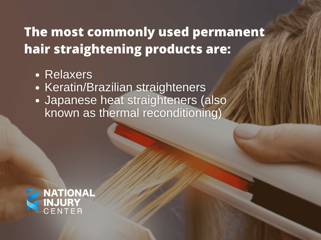 common hair straightening products
